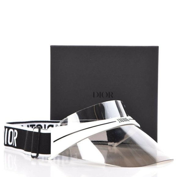Dior White and Black Visor Sunglasses - Picture 6 of 7